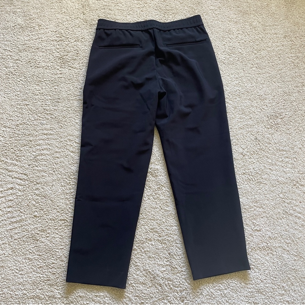 Theory Mayer Drawstring Precision Ponte Pants Bla… - image 5